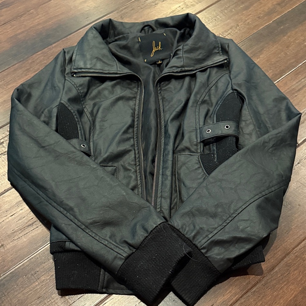 Jack by BB Dakota Charcoal Bomber Jacket